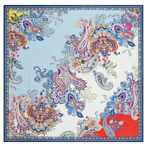 Flower Fusion 130 x 130 - multi navy