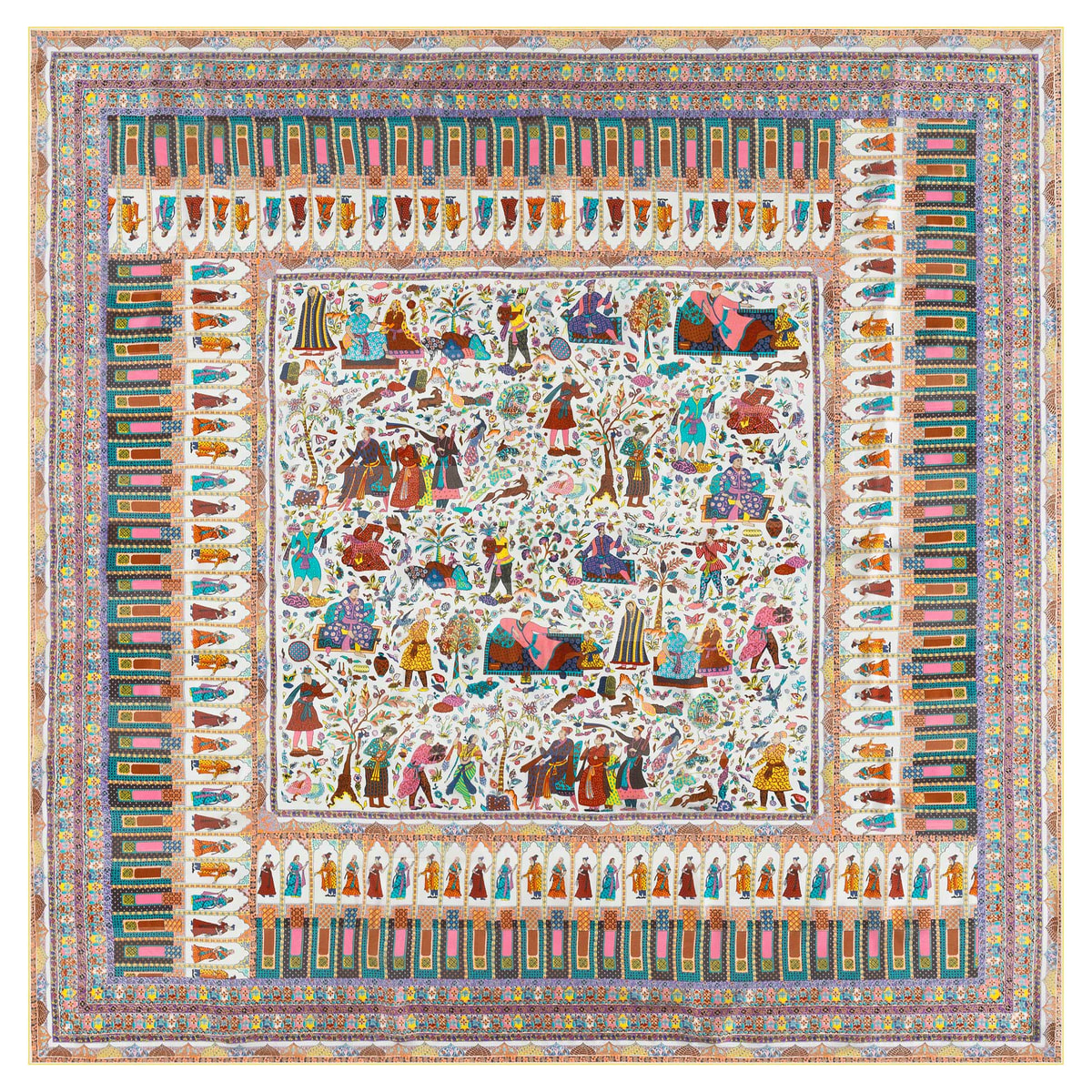 Aegyptische Leute 140x140 - multi pastel