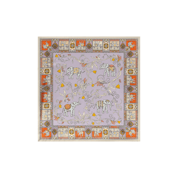 Lucky Elephant 53x53  - multi natural