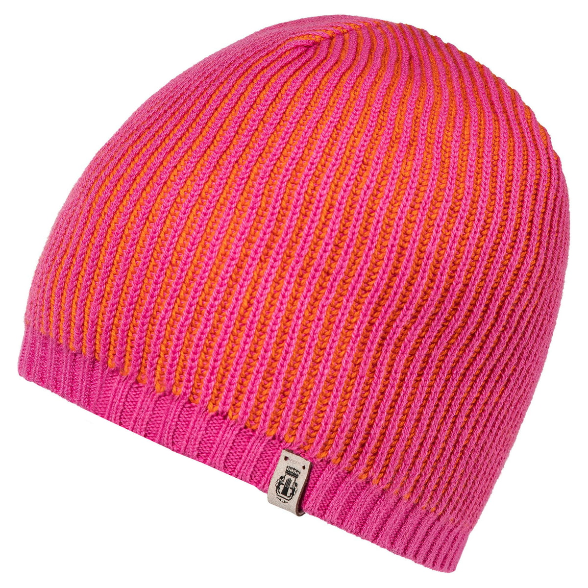 Two Tone Rib Muetze - pink
