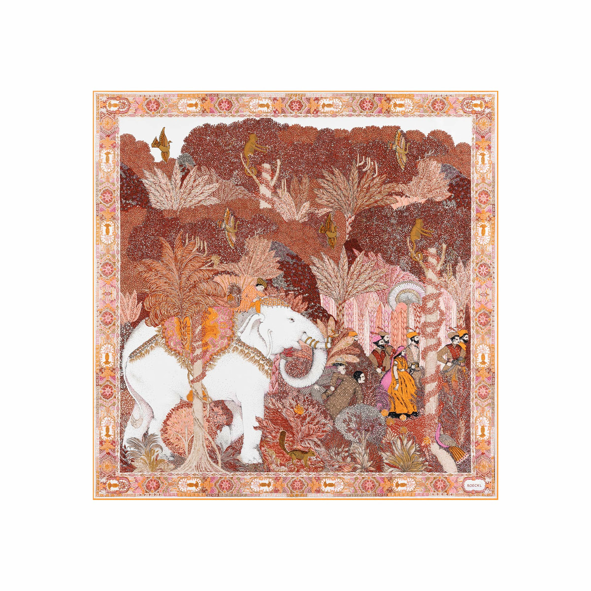 White Elephant 90x90 - multi mandarine