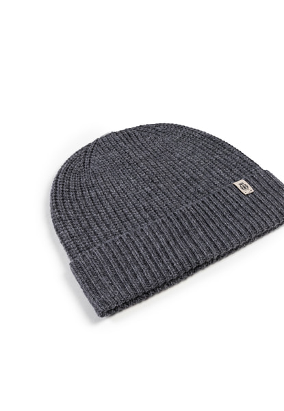 Klassische Strickmütze - anthracite