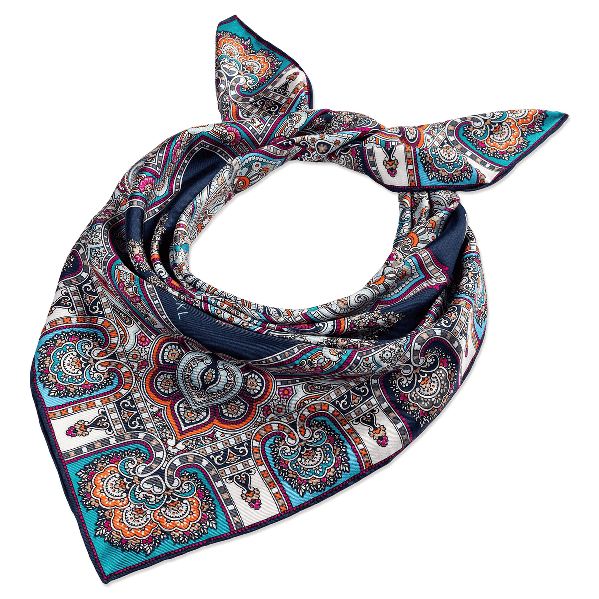 Timeless Paisley 70x70 - multi navy