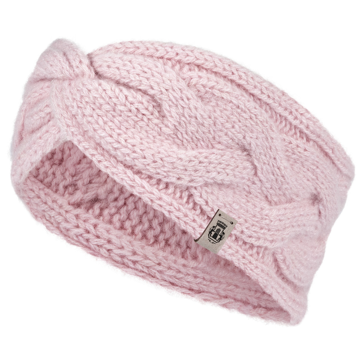 Braided Cashmere Stirnband - blush
