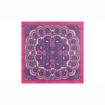 Fine Paisley 53x53  - multi hibiscus