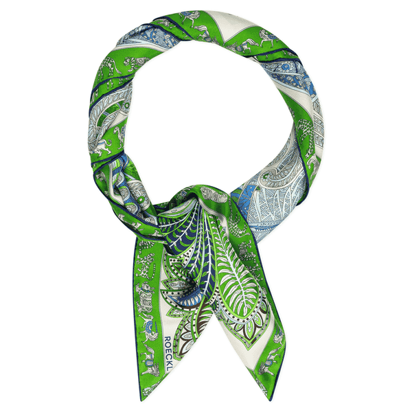 Vibrant Paisley 90x90 - multi green