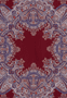 Mirror Paisley 90x90  - red/navy