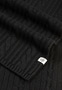 Cabled Charm Schal 30x180  - black
