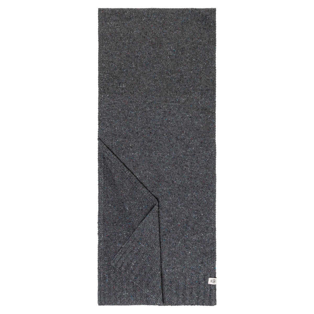 Merino Tweed Schal 35x180  - anthracite