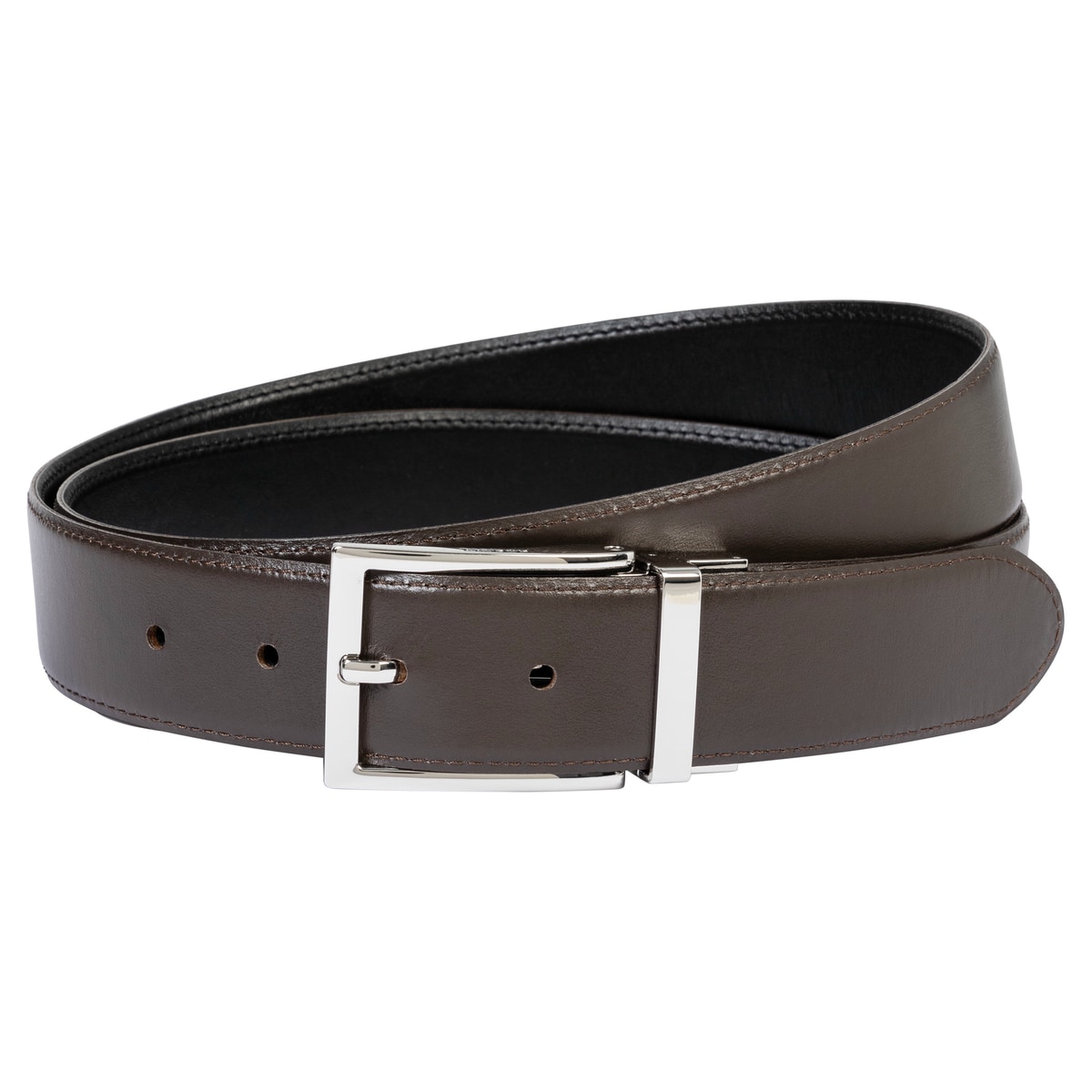 Luca reversible 3,5cm - black/brown