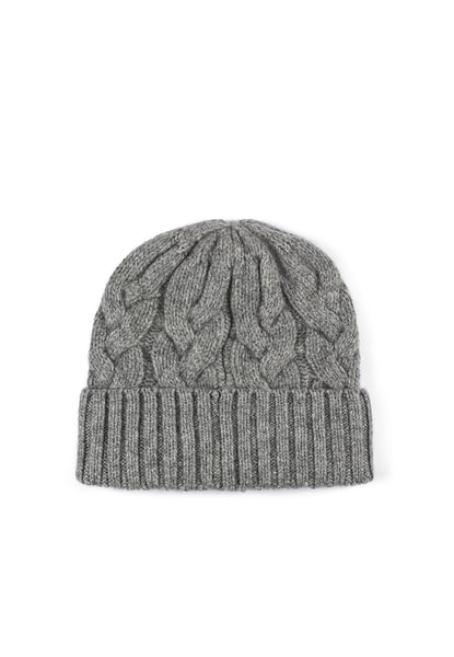 Braided Cashmere Muetze - flanell