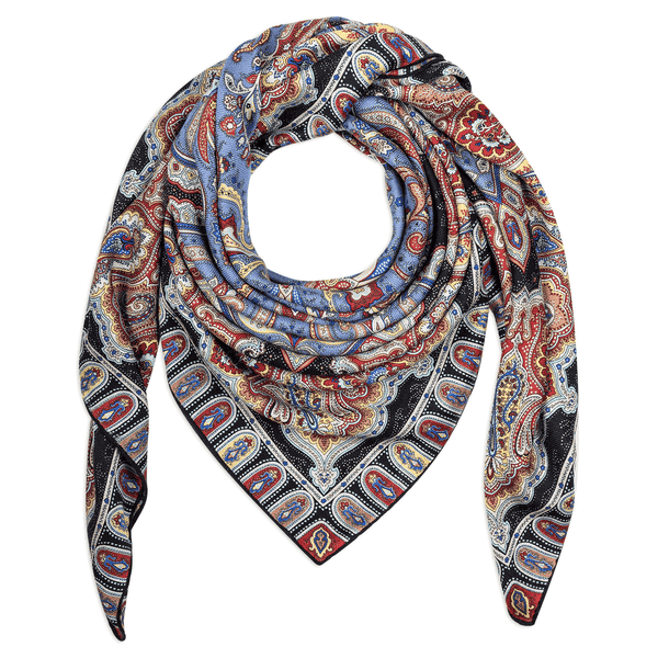 Ornamental Elegance 140x140 - blue/red