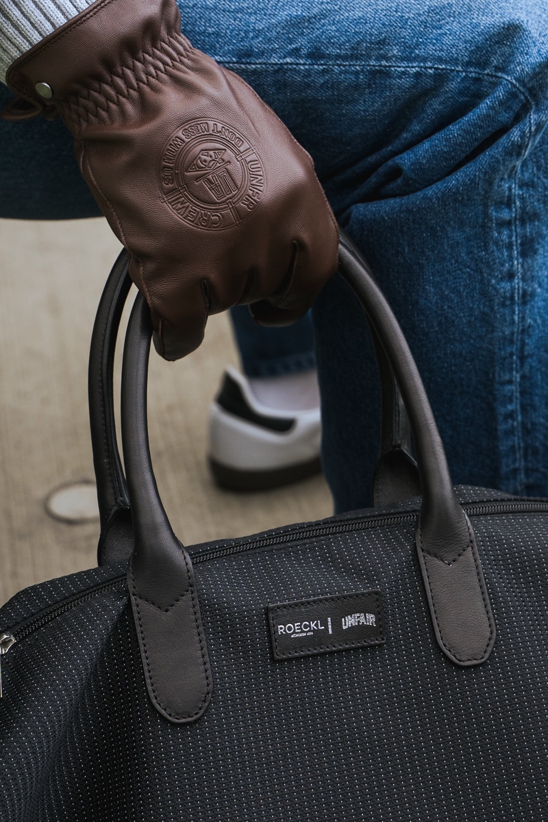ROECKL x Unfair Athletics Lederhandschuhe - coffee