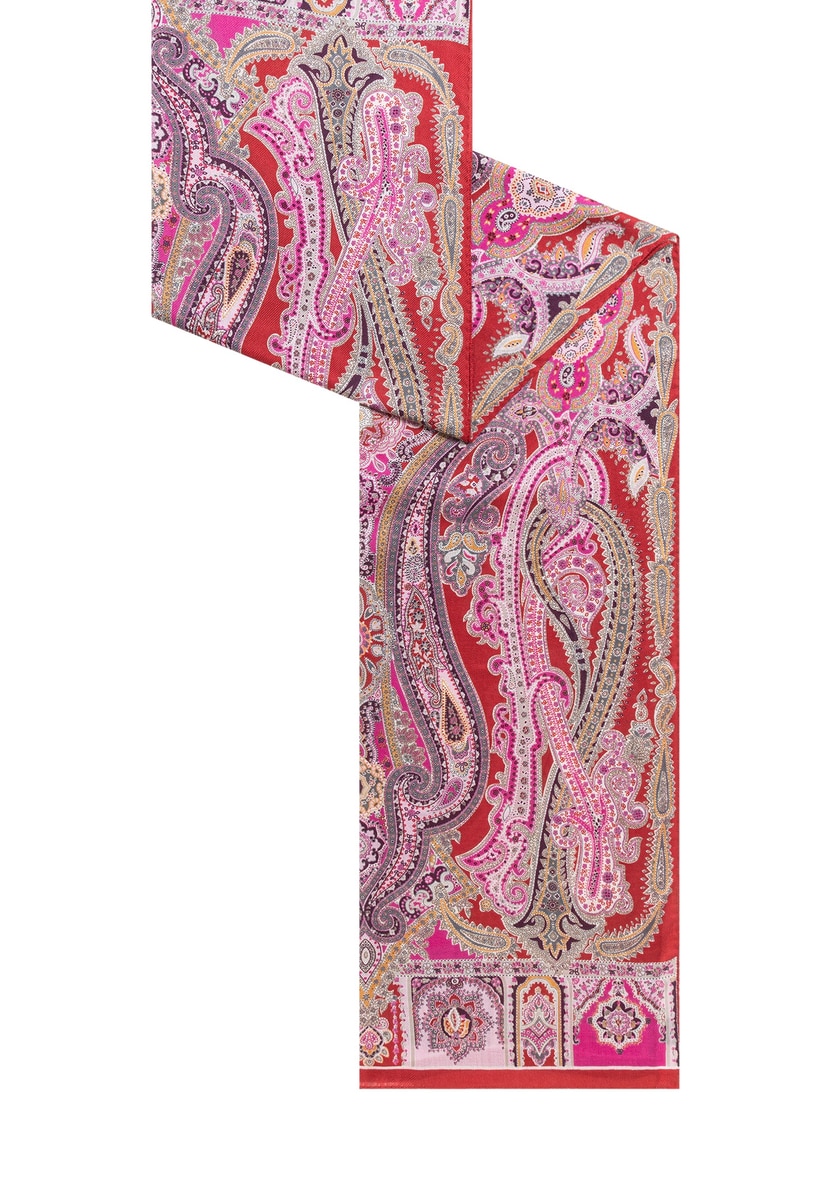 Harfen Paisley 70x170 - red/cashmere