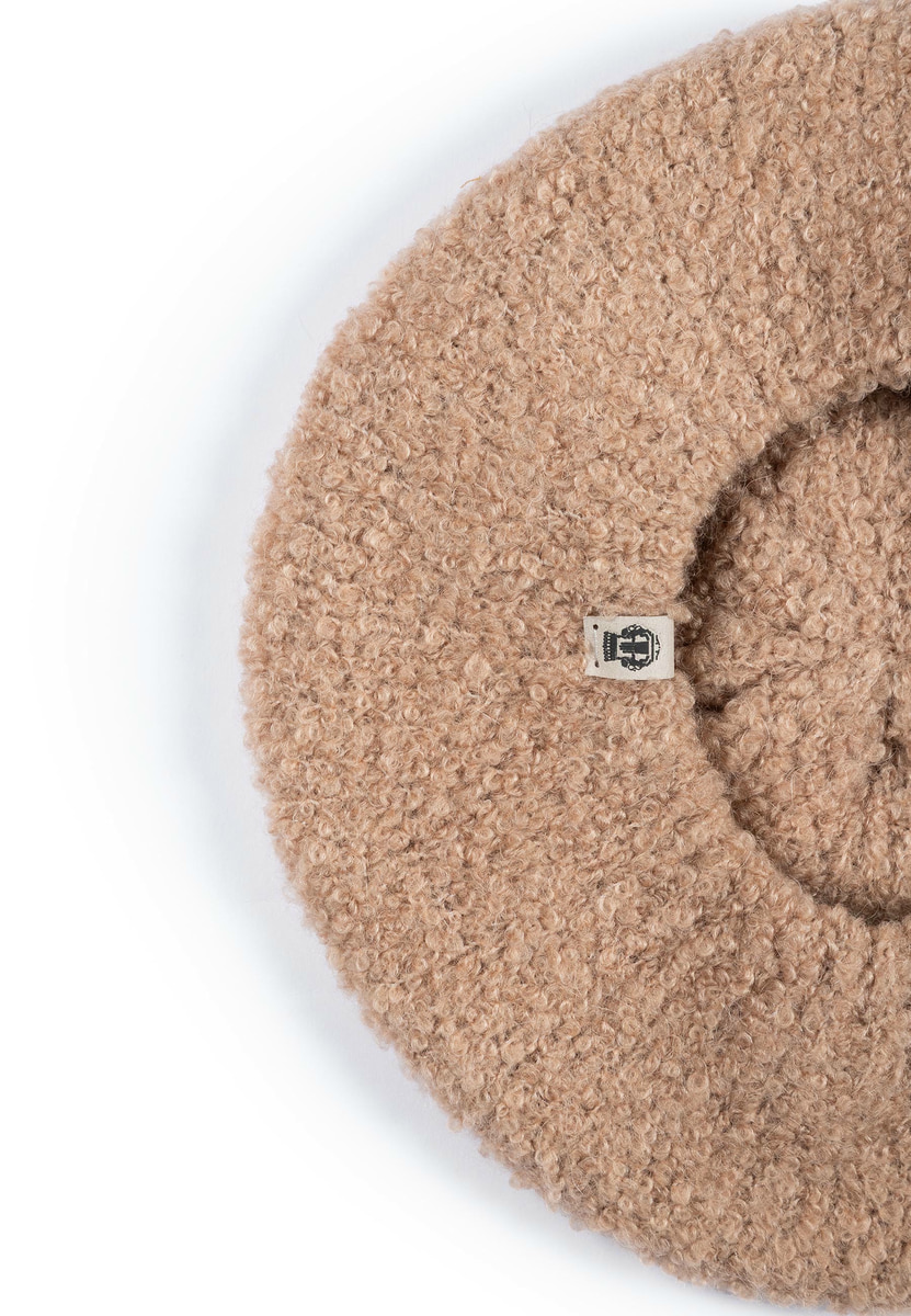 Classic Bouclé Mütze  - camel