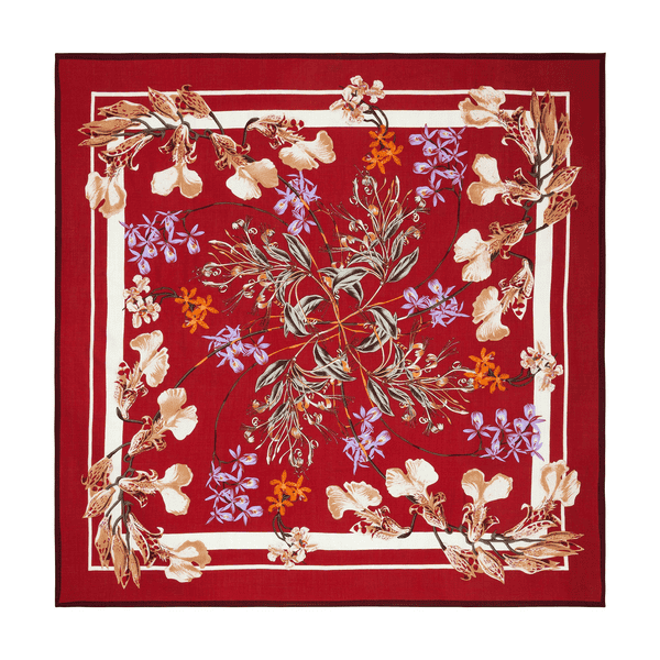 Flower Frame 130x130 130x130 - multi wine