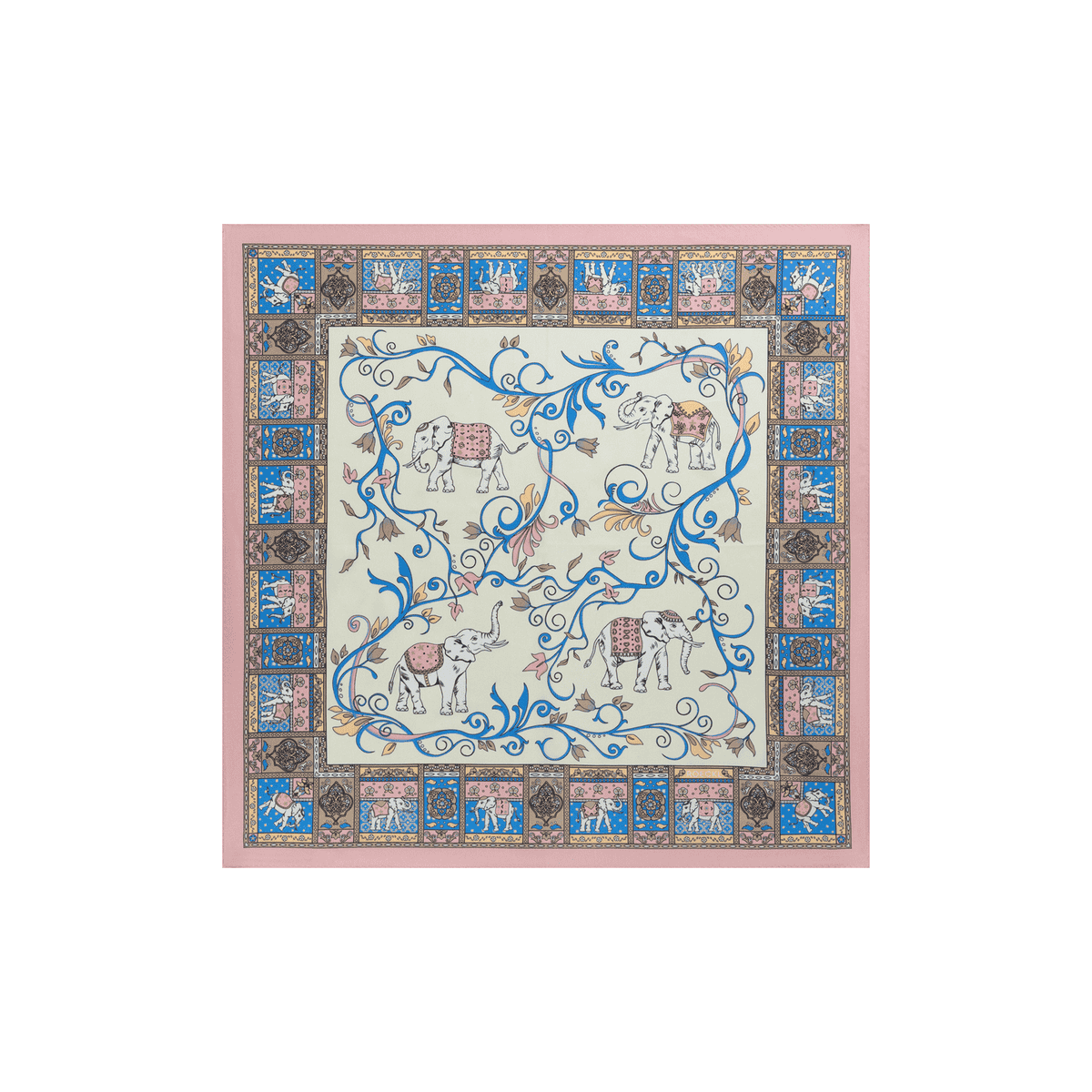 Lucky Elephant 53x53  - multi pastel