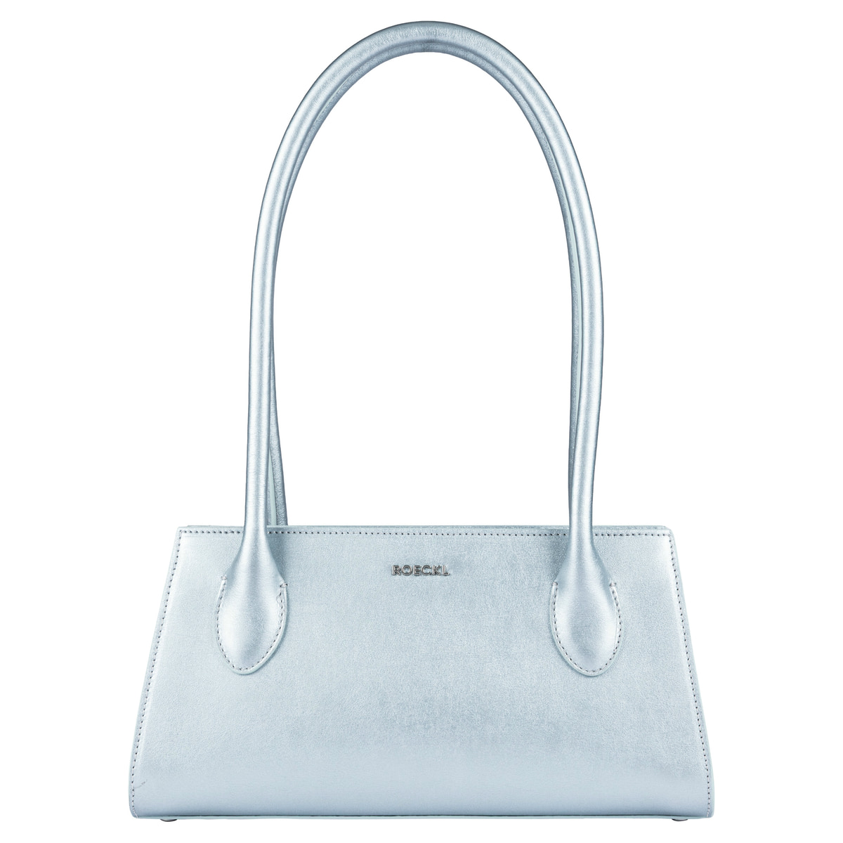 Elisa metallic handbag small  - silver