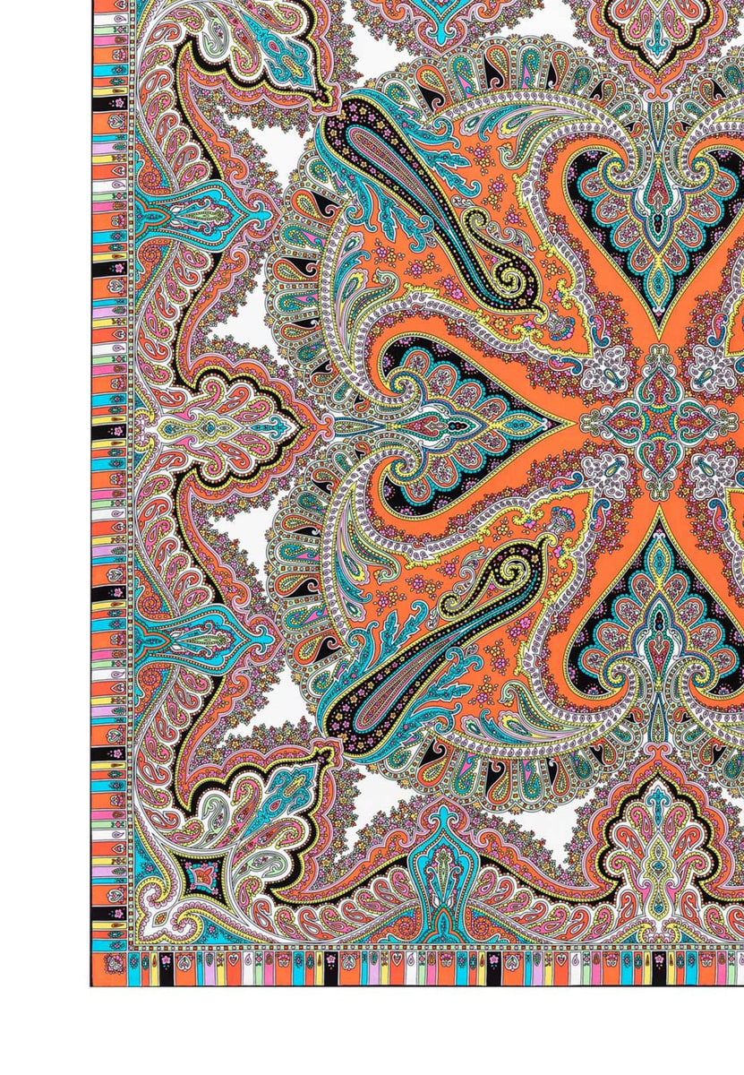 Circular Ornament 90x90 - multi flamingo