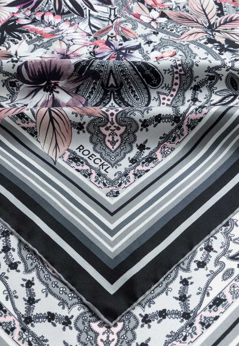 The Art of Flowers 90x90 - multi black