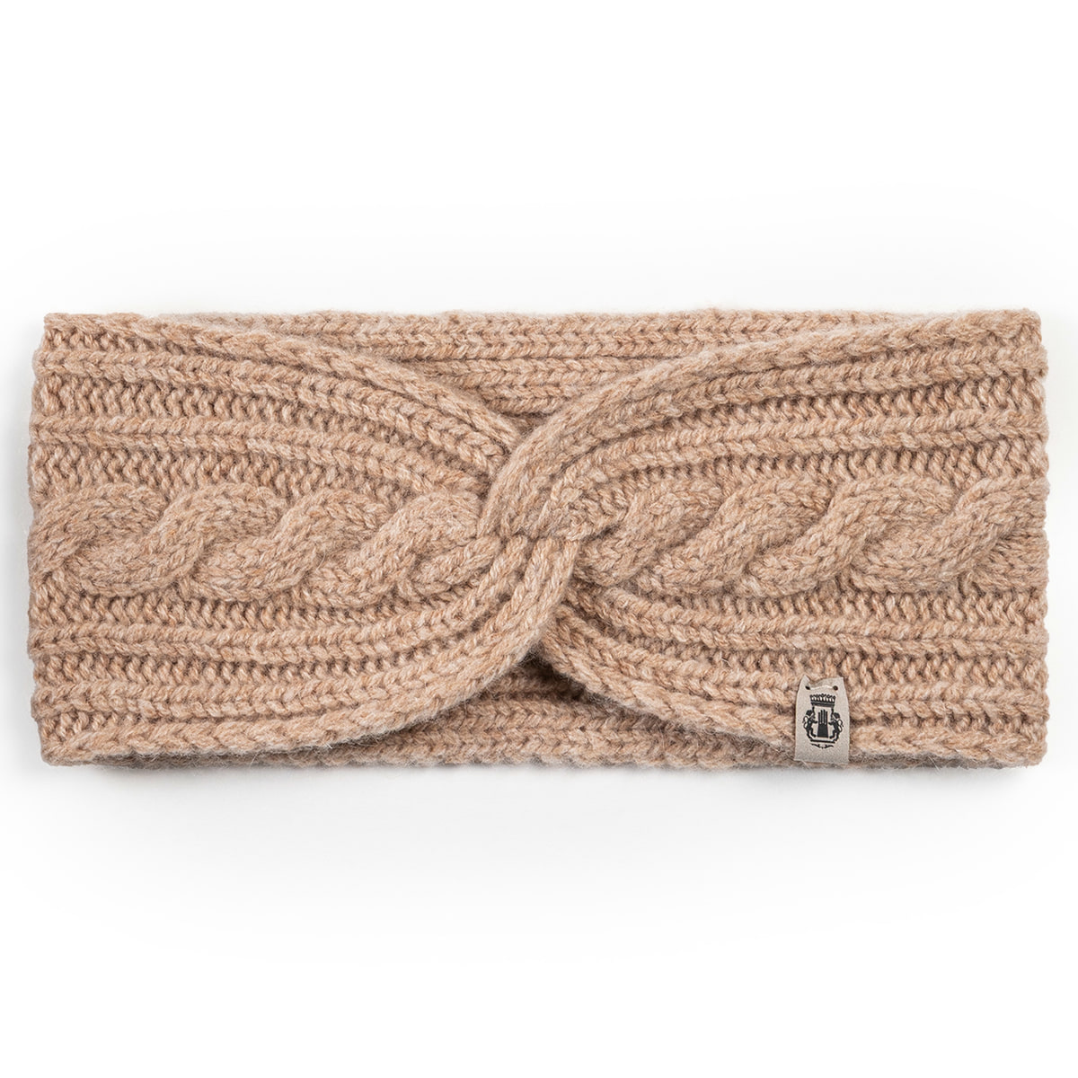 Cabled Charm Strirnband  - cashmere