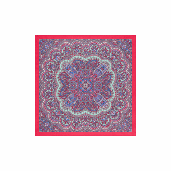 Young Paisley 53 x 53 - multi hibiscus