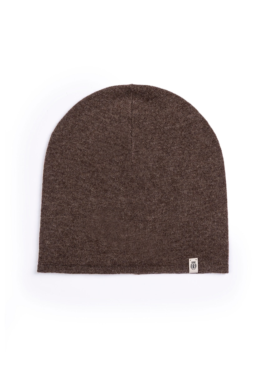 Business Cashmere Muetze - coffee