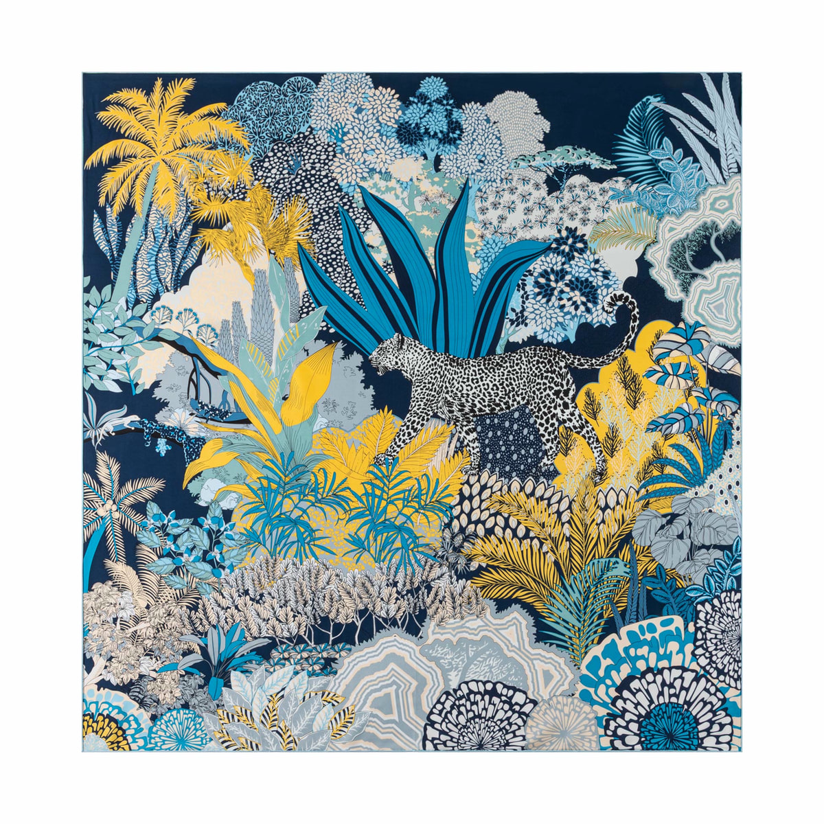 Leopard Camouflage 106x106 - multi blue