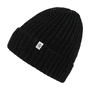 Pure Cashmere Umschlagmuetze - black