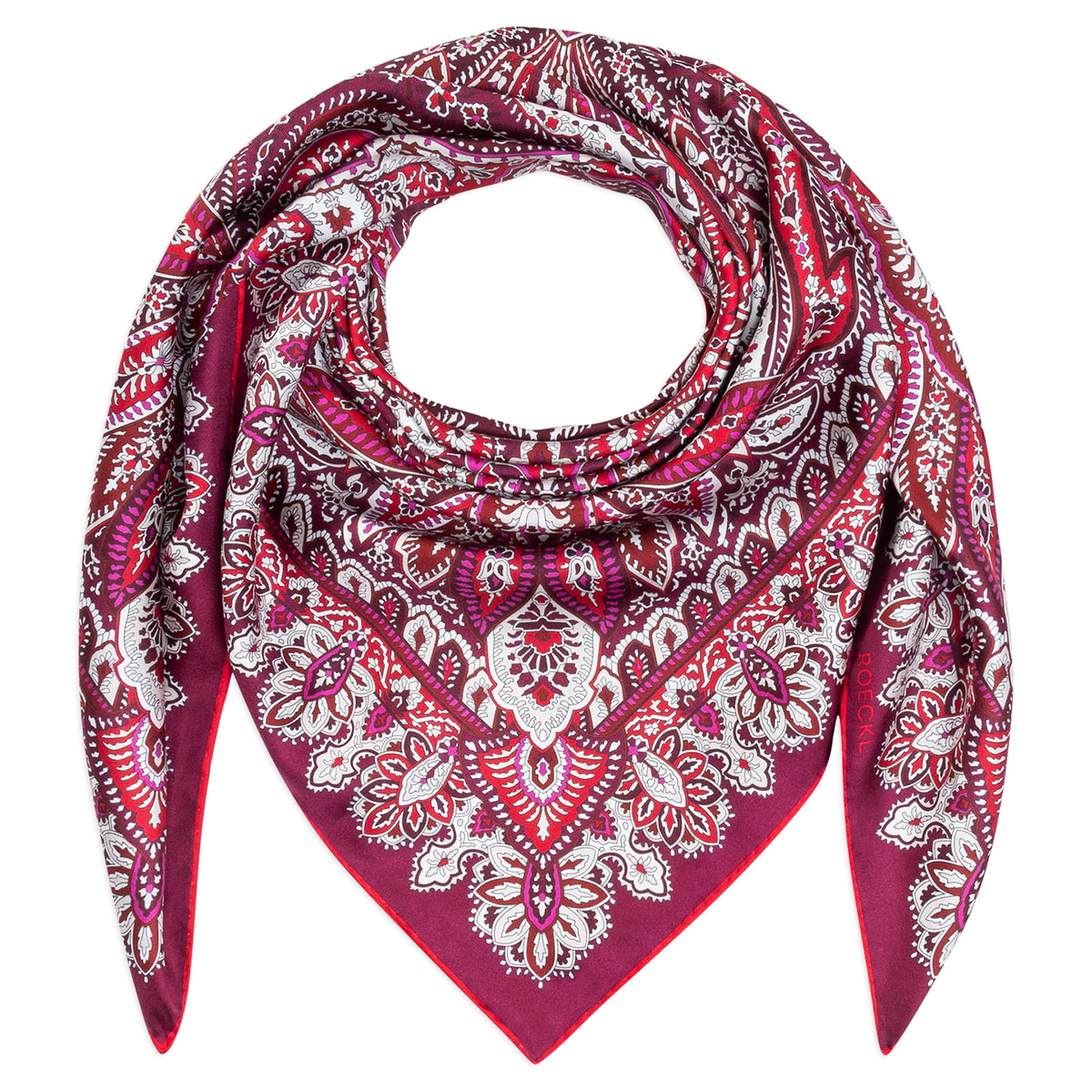 Flourishing Paisley 90x90 - multi magenta