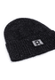 Reflective Rib Mütze Herren  - black