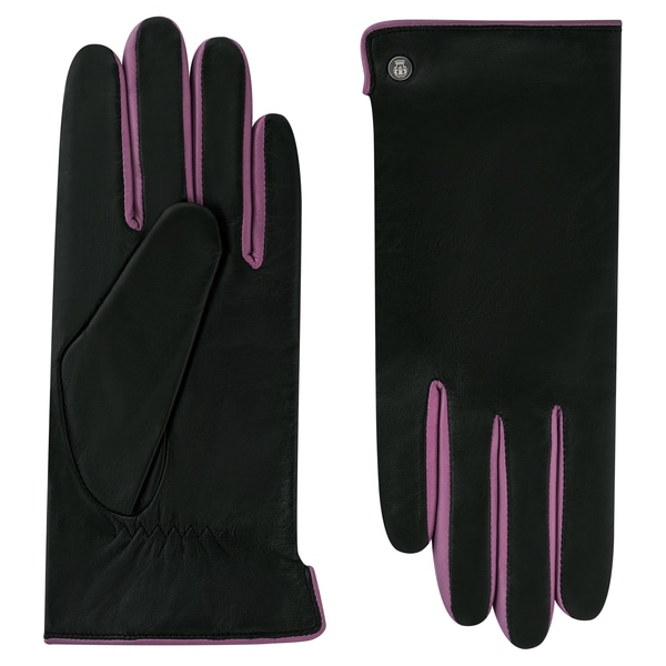 Ladies Gloves Color Mix - black/pink