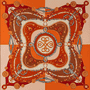 Colourful Compass 132x132  - multi orange
