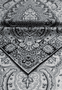 Paisley Glow 140x140  - black/white