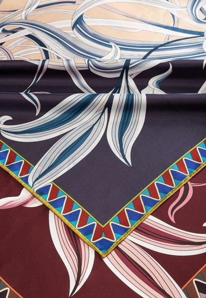Delia 86x86  - navy/wine
