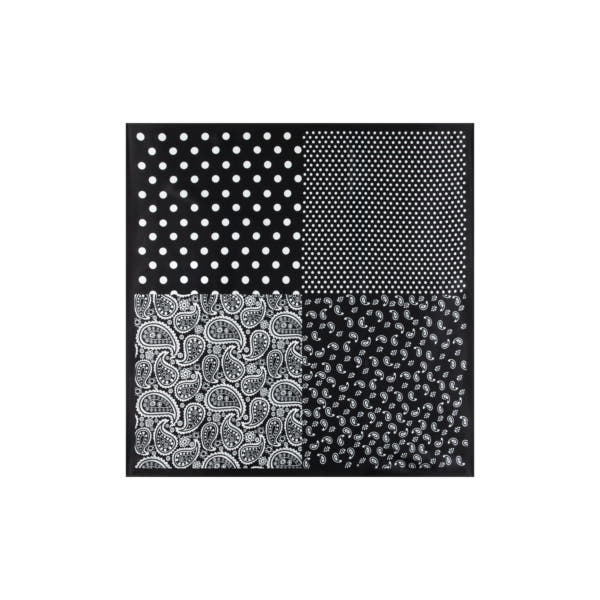 Dorothea 65x65  - multi noir