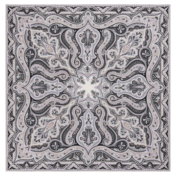 Navona Paisley 140x140  - multi rose