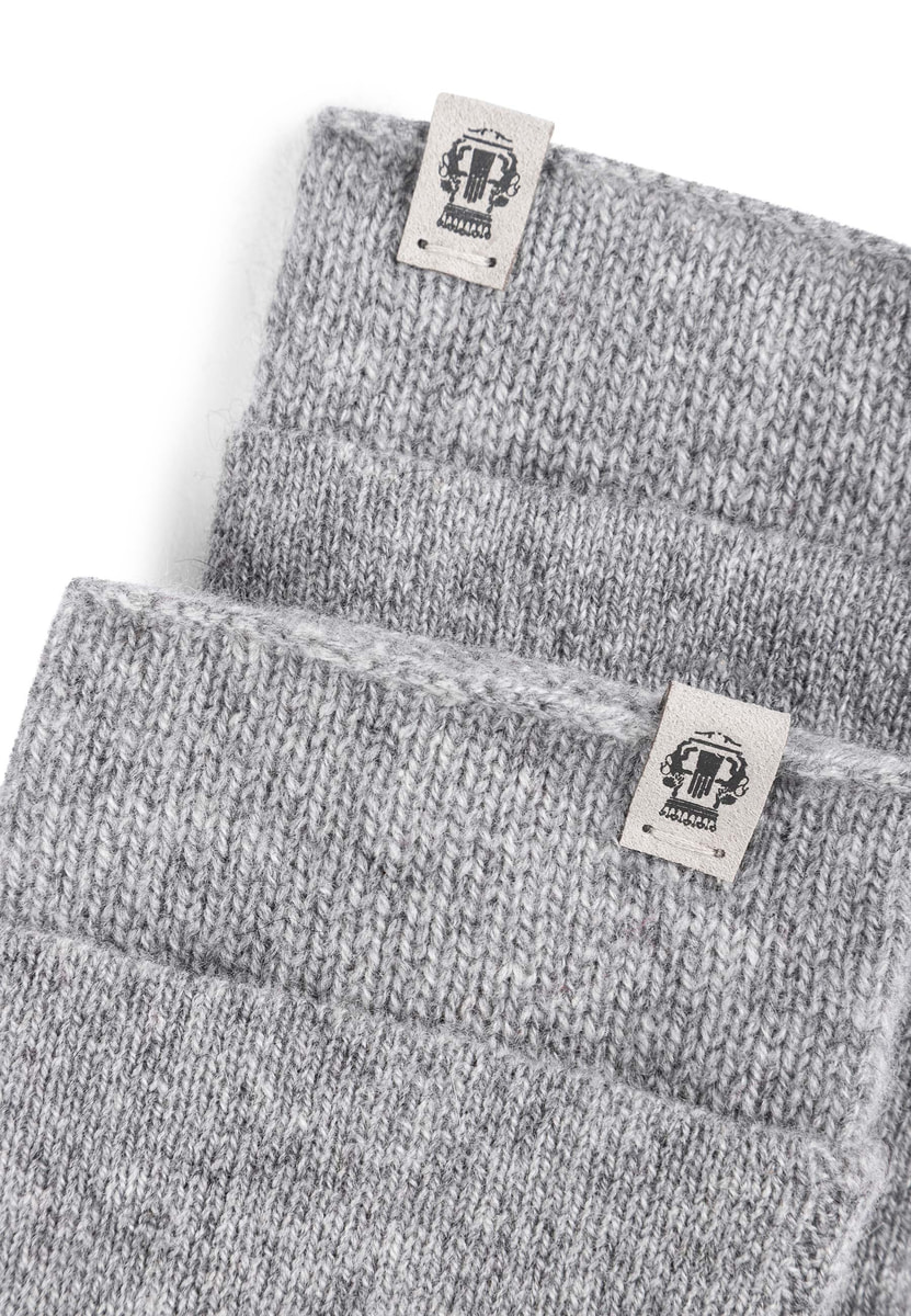 Pure Cashmere Stulpenhandschuhe - flanell