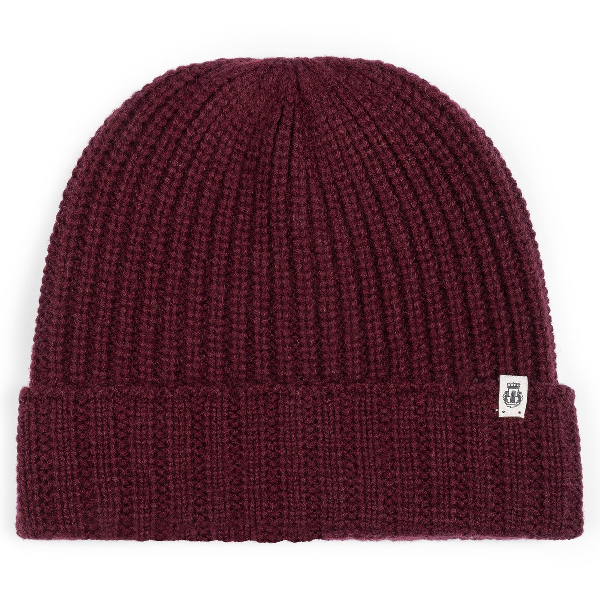 Pure Cashmere Umschlagmuetze  - mulberry