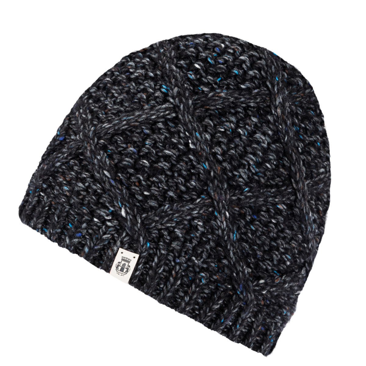 Winter Tweed Beanie  - black