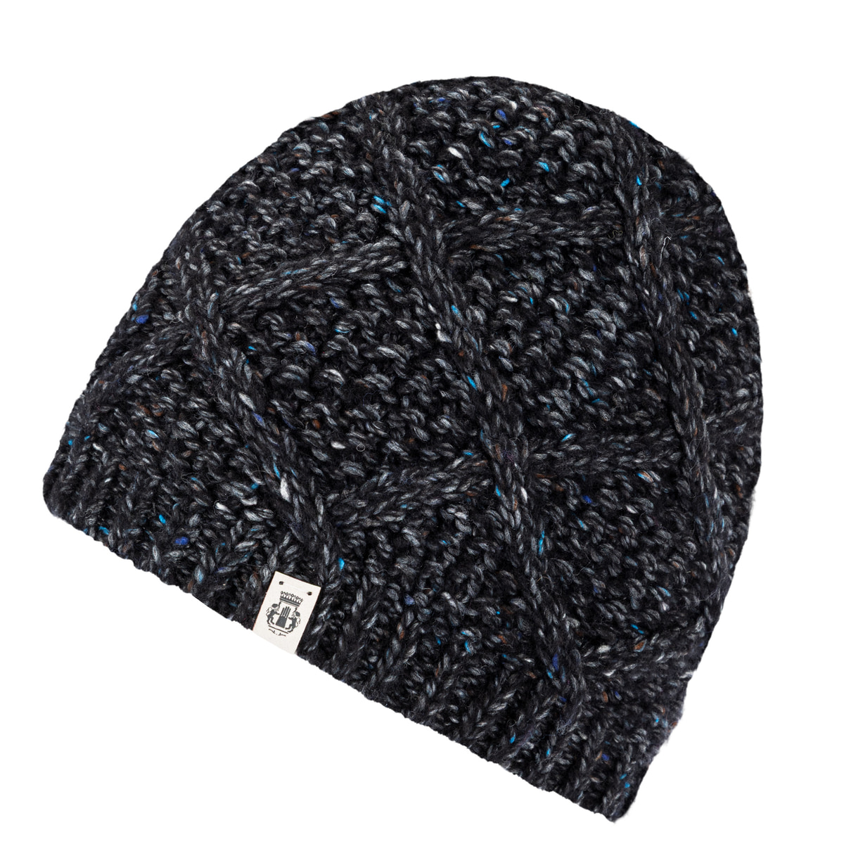 Winter Tweed Beanie - black