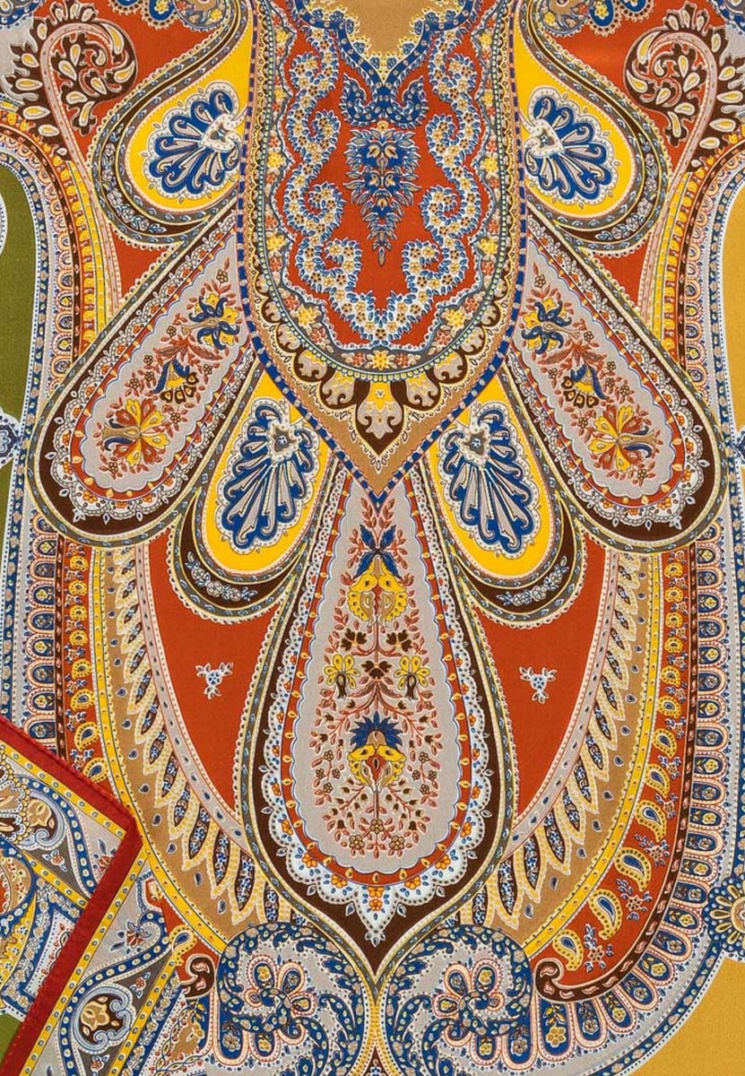 Majestic Colourblocking 70x180 - multi khaki