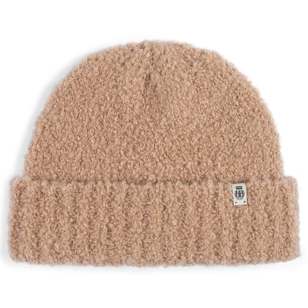 Classic Bouclé Umschlagmütze  - camel