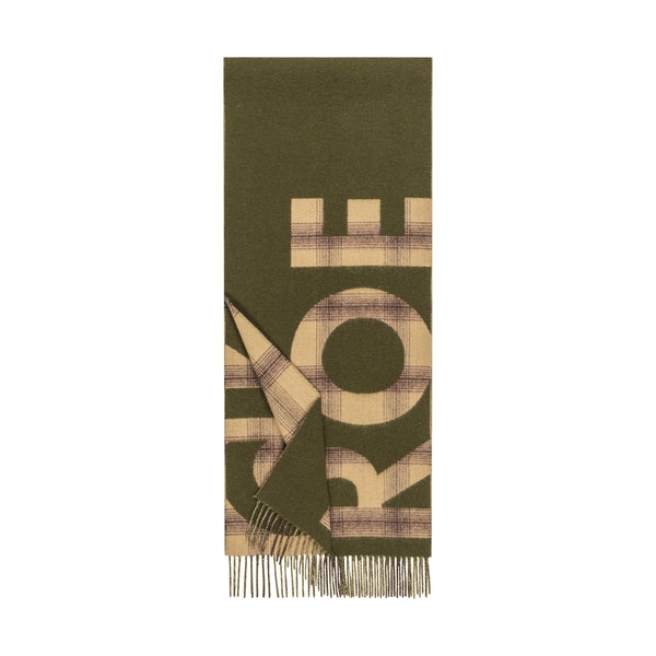 Logo Check Women 35x170 - moss