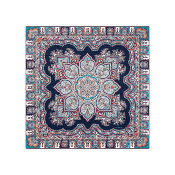 Timeless Paisley 70x70  - multi navy