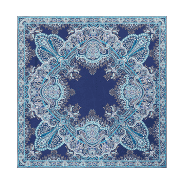 Paisley Reflection 90x90 - multi navy