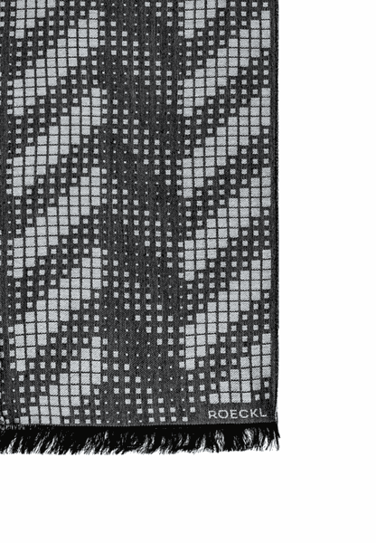 Graphic Jacquard 53x190 - silvergrey