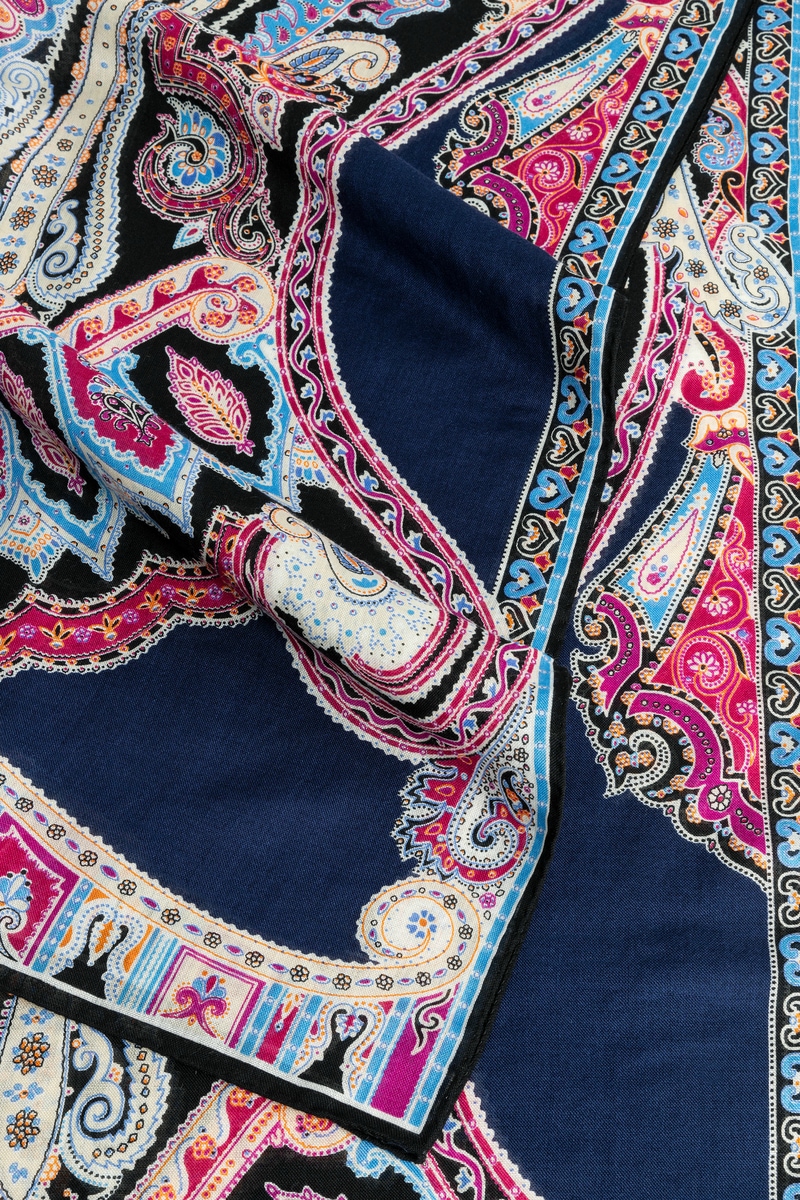 Porta Paisley 70x180  - multi navy