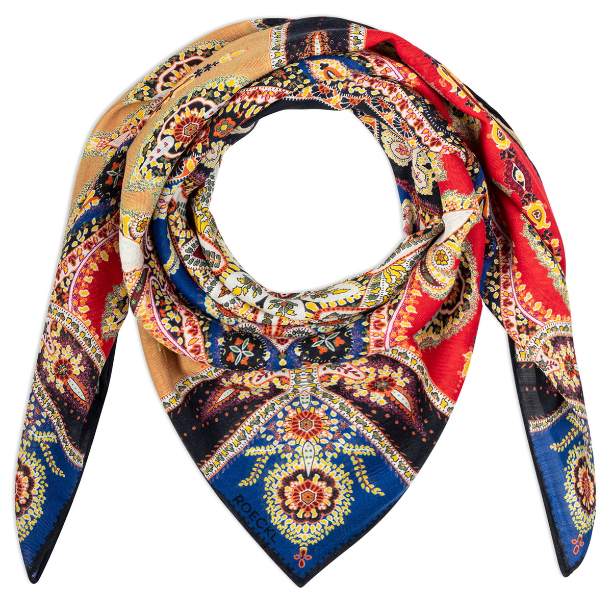 Ornamental Grace 90x90 - multi navy