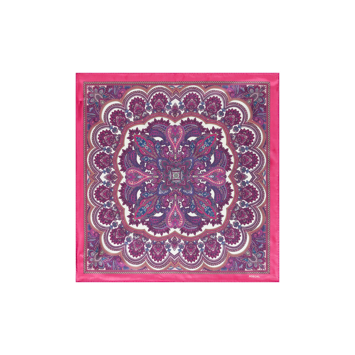 Fine Paisley 53x53  - multi hibiscus